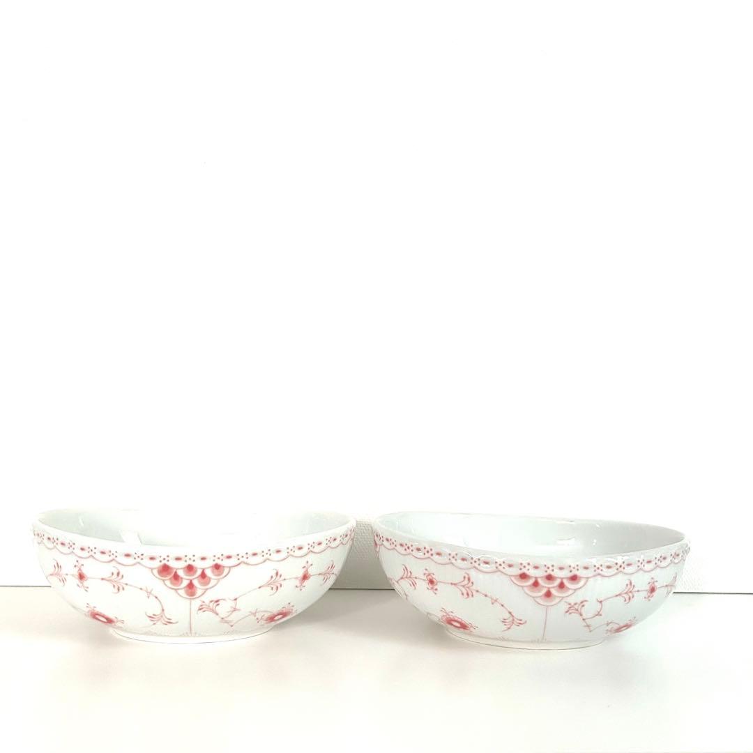 新品ロイヤルコペンハーゲン コーラルフルーテッド ハーフレース お茶碗 ボウル