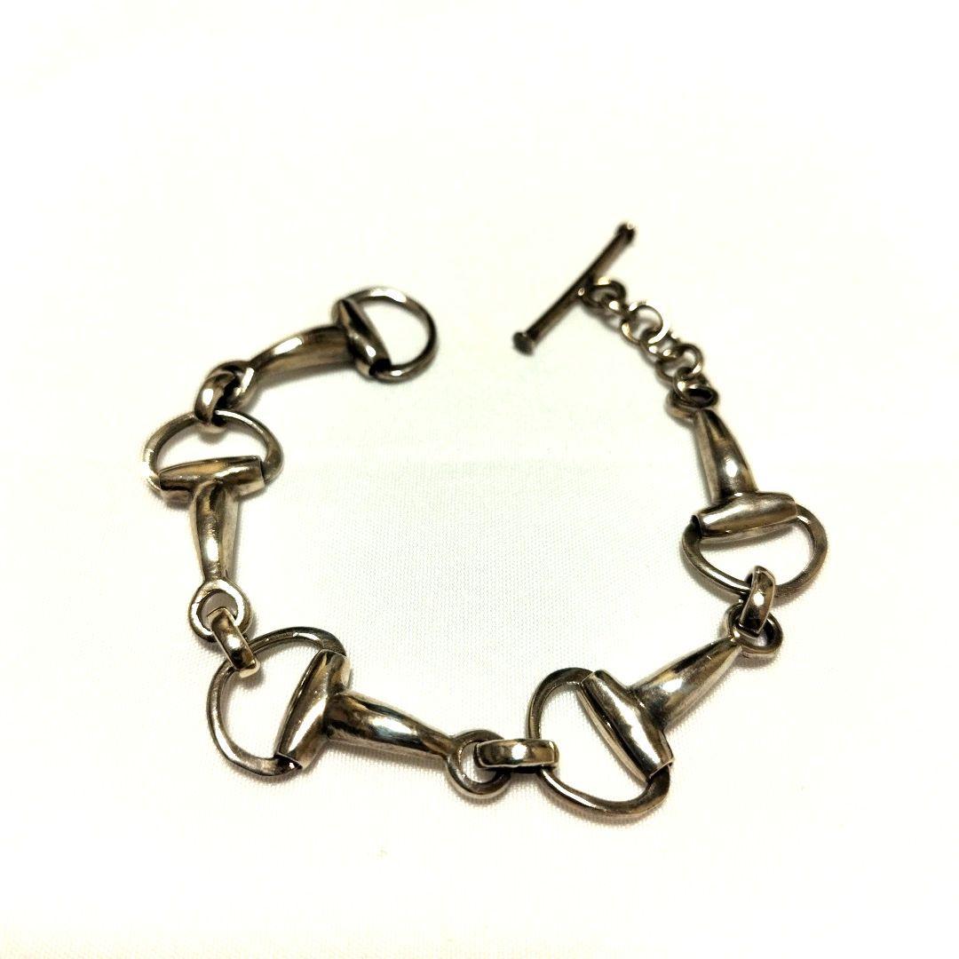 2/1(日)迄セールします！90sヴィンテージシルバーホースビットブレスレット