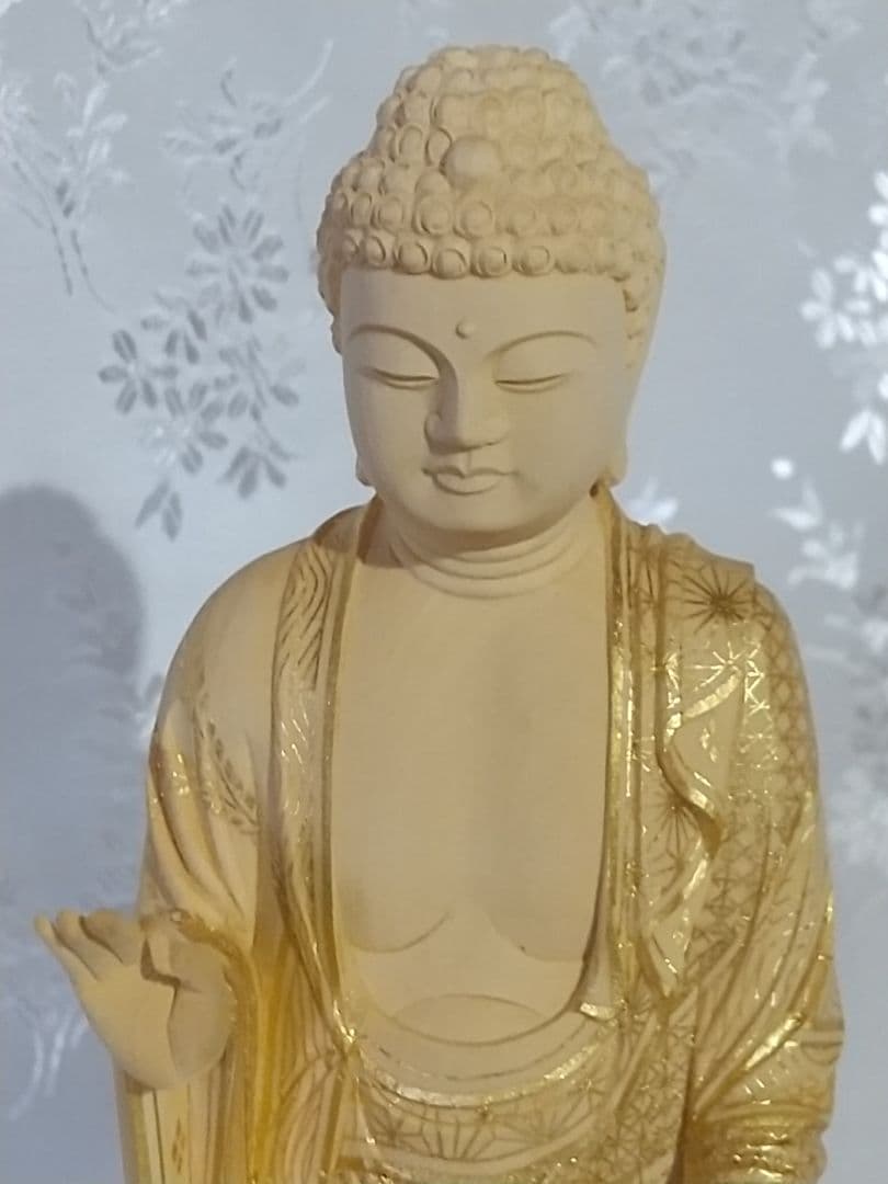 阿弥陀如来立像 5寸 像のみ #547 木彫 仏像