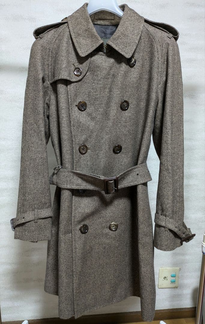 マッキントッシュ　ロンドン　チェックトレンチコート