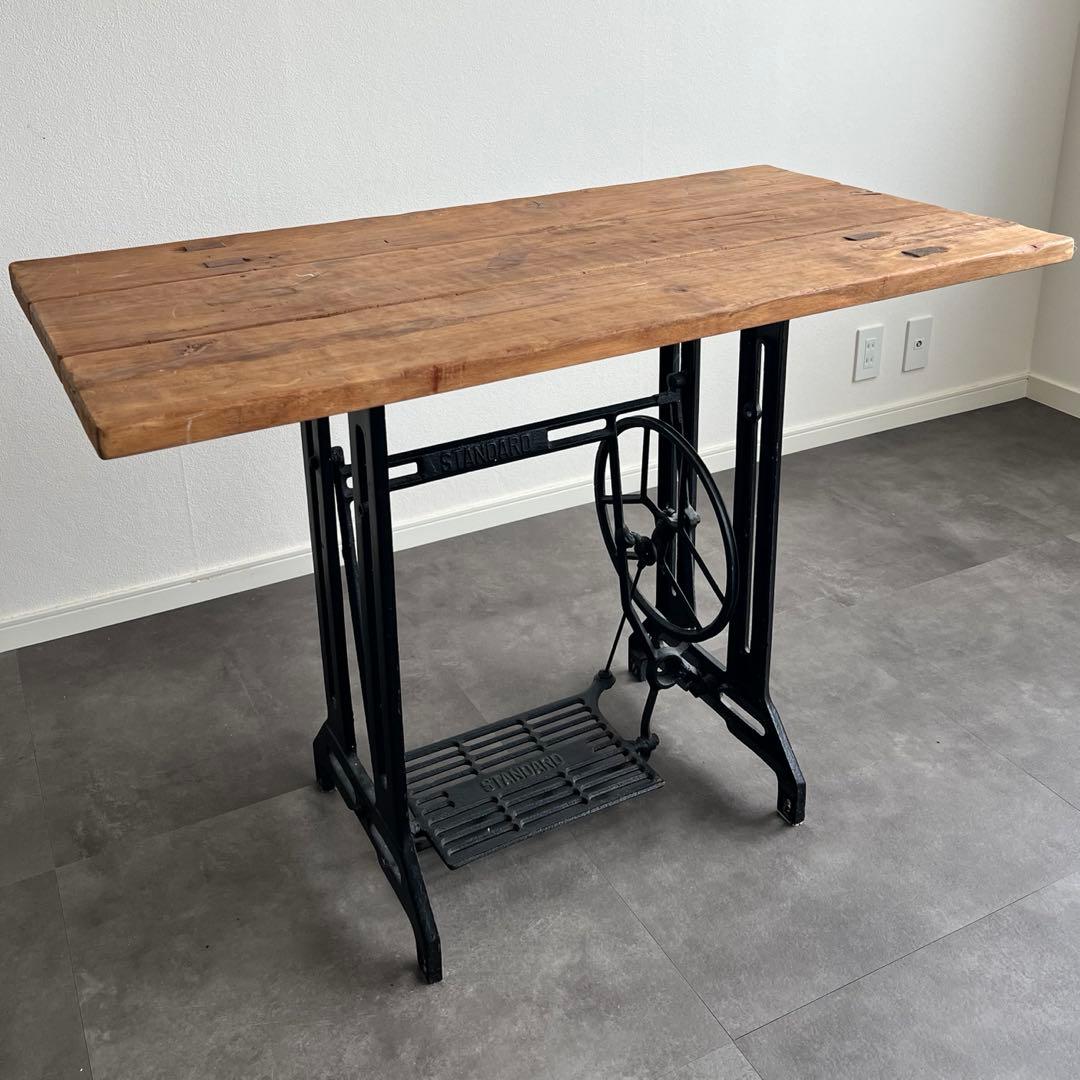 ジャーナルスタンダード【天然木】ヴィンテージスタイル木製テーブル