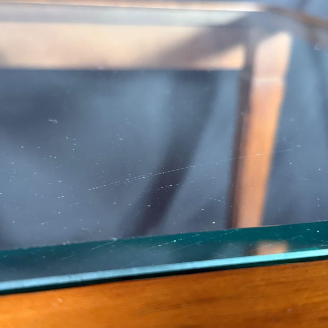 HR904 マルニ木工　ネストテーブル　ガラストップ　サイドテーブル