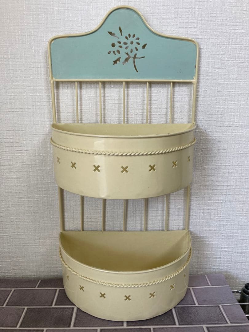 アイアンラック37.5cmx9cmx10cm 新品未使用　アイアン　鉄　小物入れ