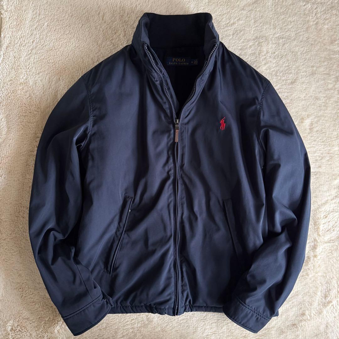 【美品】ポロラルフローレン ジップアップ ブルゾン 裏起毛　中綿入り