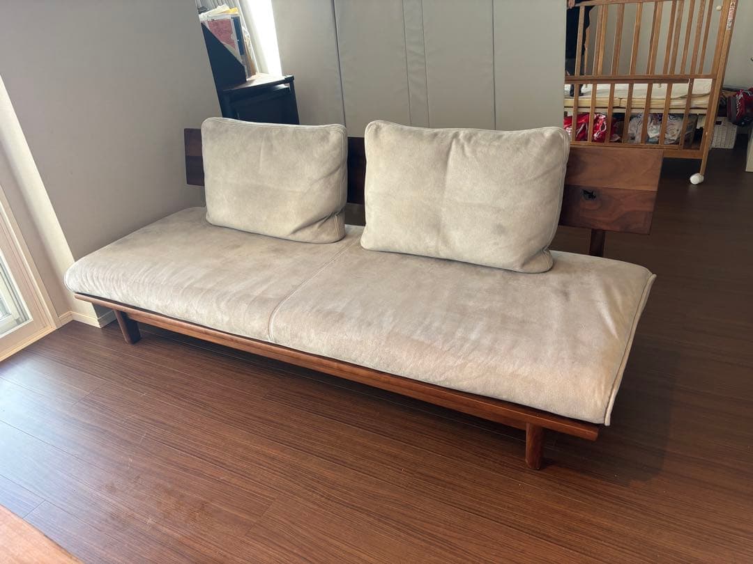 飛騨家具　森のことば　3人掛けソファ　ウォールナット