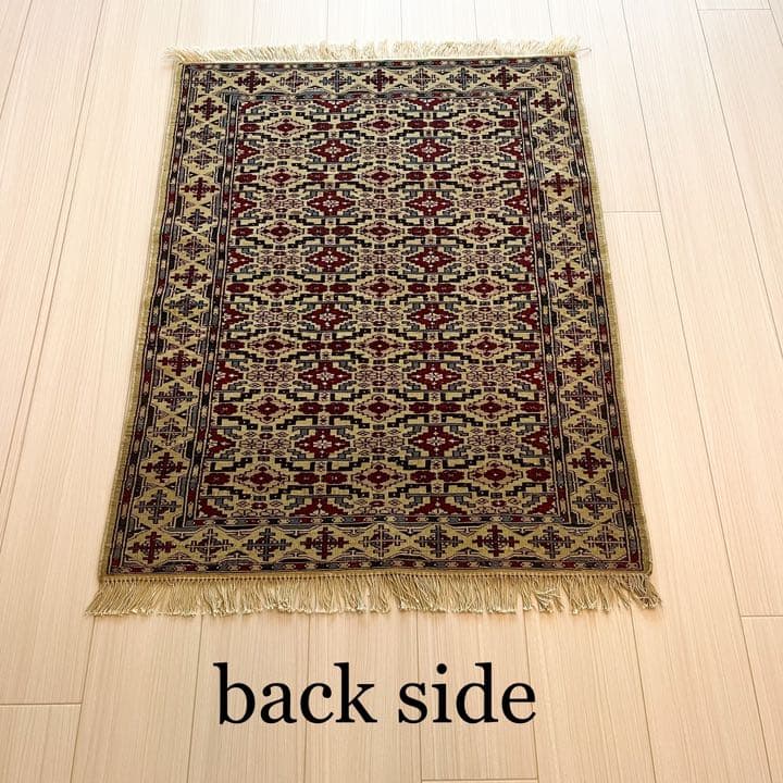 【新品未使用】パキスタン産 絨毯 手織り ブハラ ペルシャ