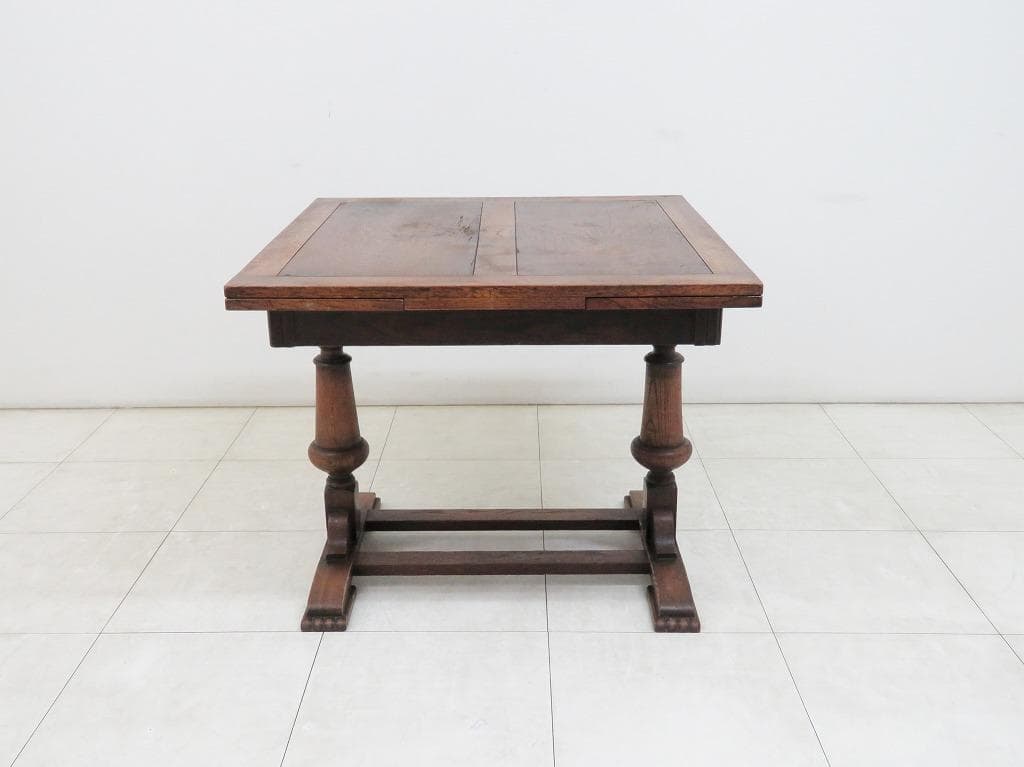 英国 イギリス アンティーク ドローリーフテーブル 拡張 オーク材 ダイニング