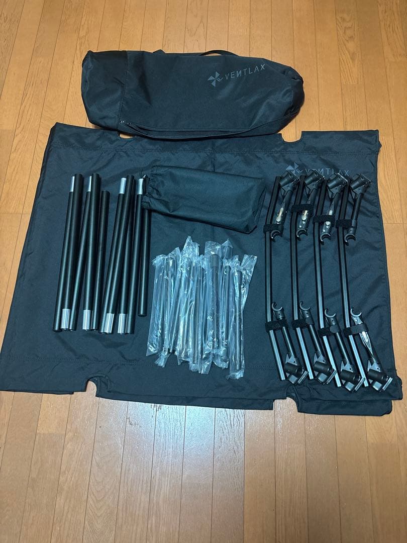 アウトドア寝具 VENTLAX 2WAY ADJUSTABLE COT WIDE BLACK