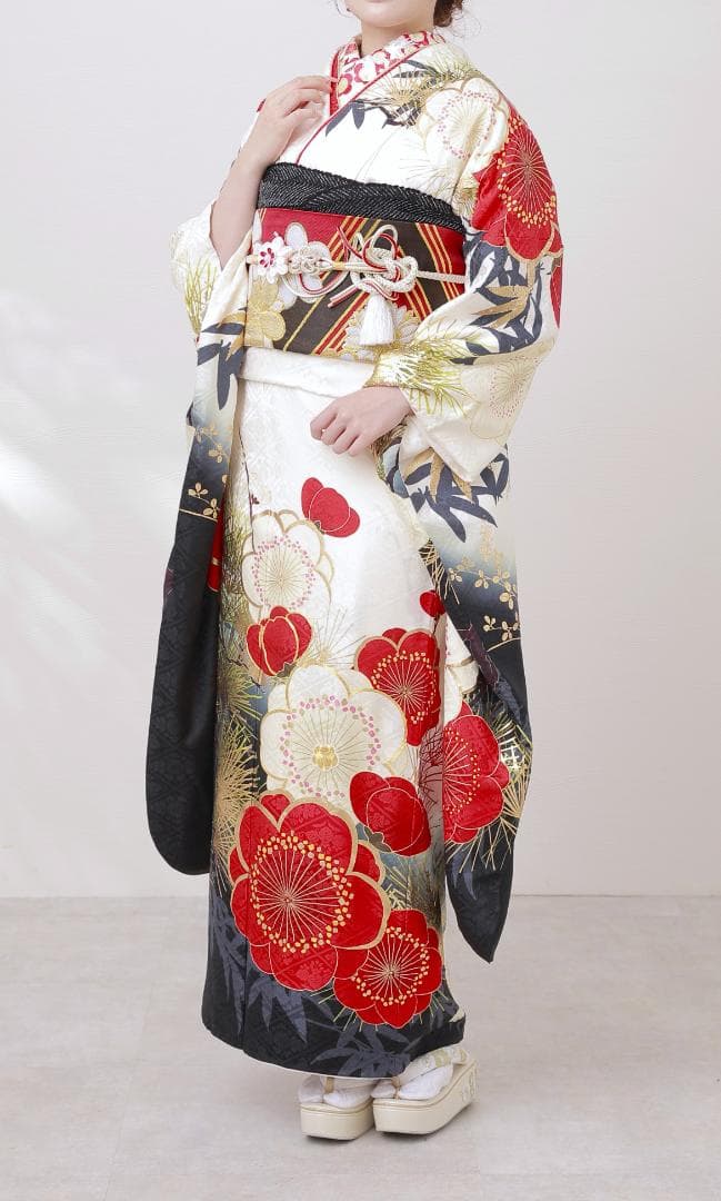 ≪美品≫正絹　振袖9点フルセット【863】【155cm~165cmの方用】