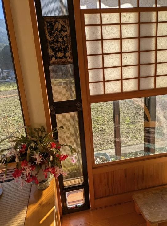 ペット用出入り口ドア マルチタイプ 178-185cm　主柱の色変更可能