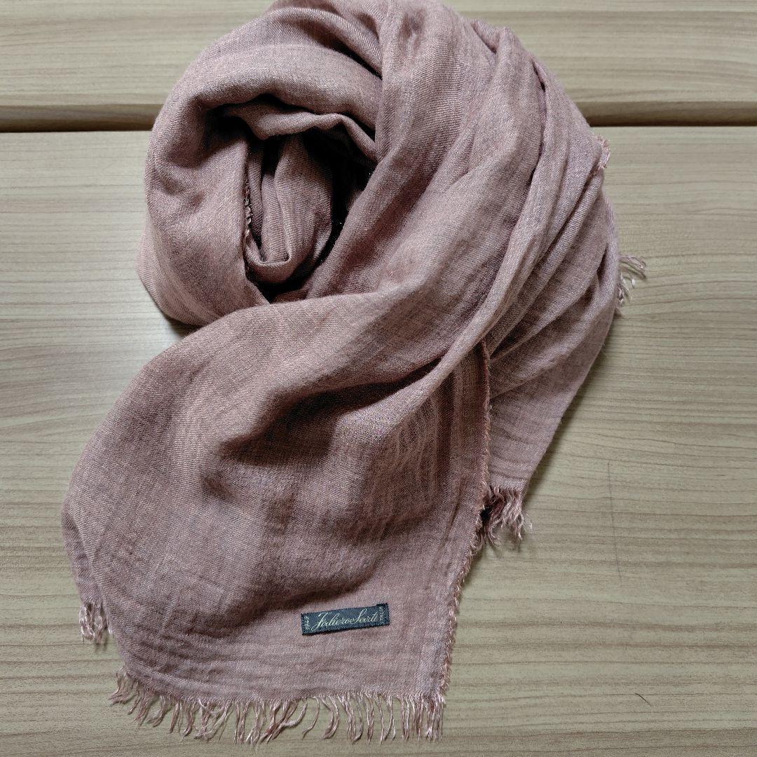 お値下げ　ファリエロサルティ　ブラックピンク ストール　アズーラ　大判