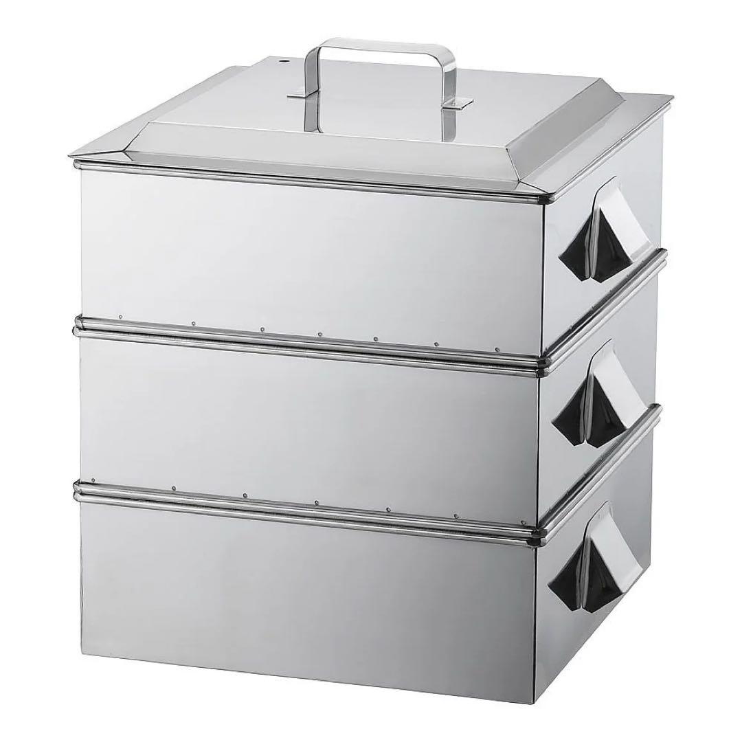 新品◆［TKG］業務用角蒸し器 2段 42cm SA21-0◆420✖️420