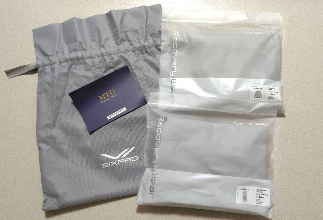 シックスパッド　リカバリーウェア　スリープパンツ　スリープトップ　上下セット