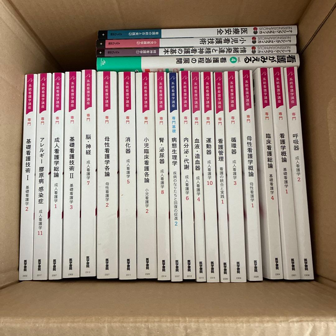 新カリキュラム対応　2025卒　通信制看護学校　教科書セット32冊