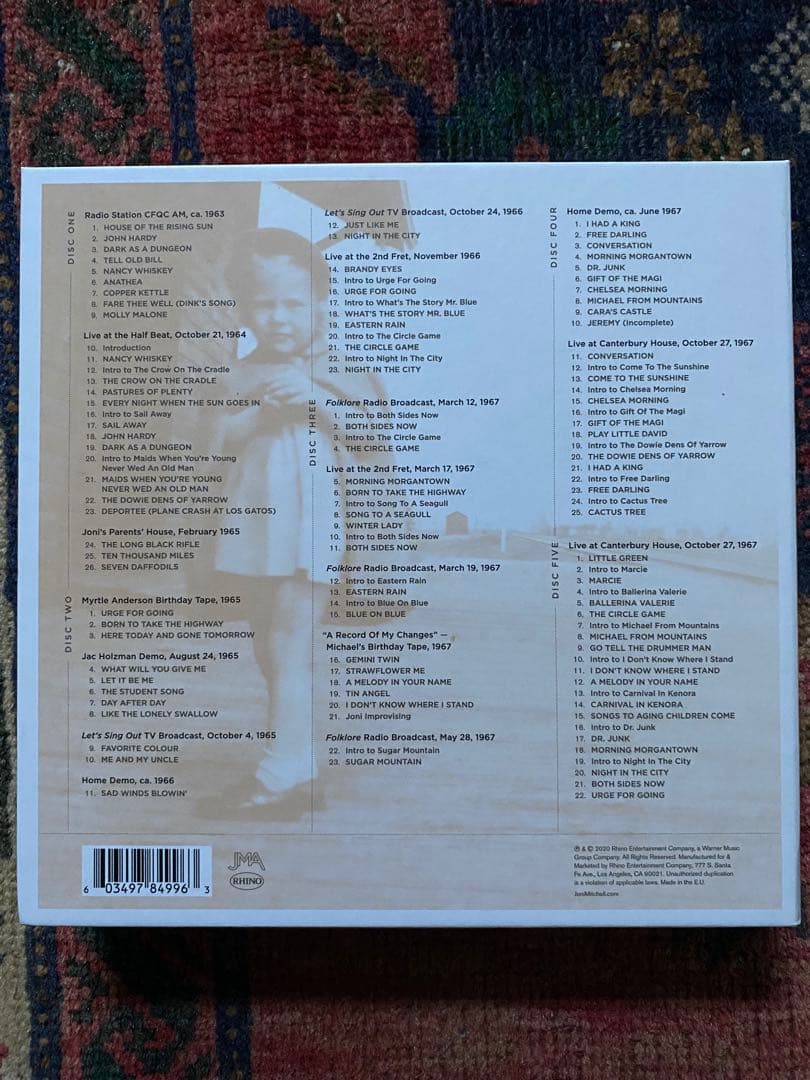 超美品JONI MITCHELL ARCHIVES - VOLUME 1 5CD