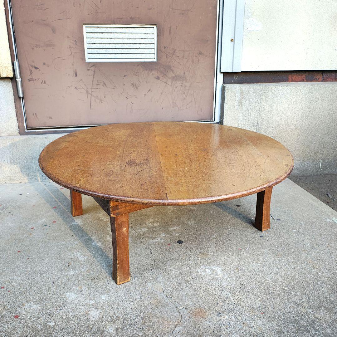 木製　卓袱台　ちゃぶ台　折り畳み　古家具　レトロ