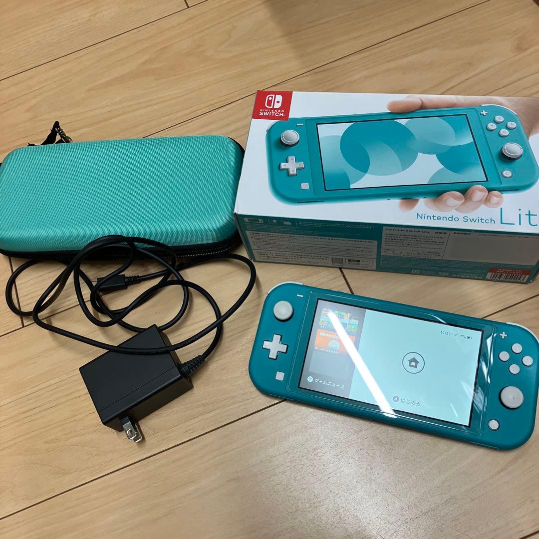 【外箱付】Nintendo Switch Lite ターコイズ 中古