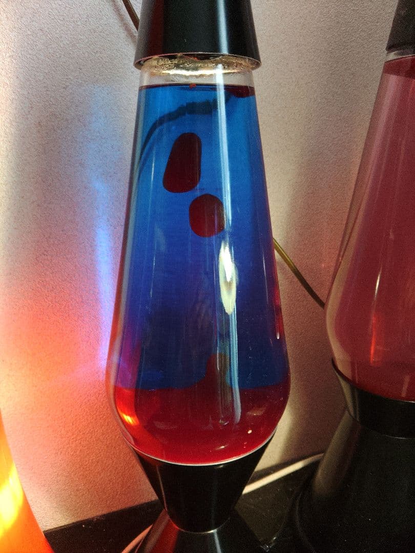 ラバランプ　ブルー×レッド　昇圧器付属