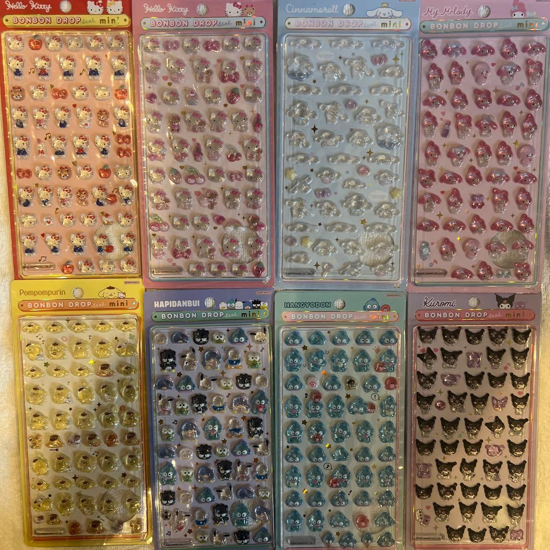 〘正規品 〙ボンボンドロップシール　ミニ　サンリオ 8種