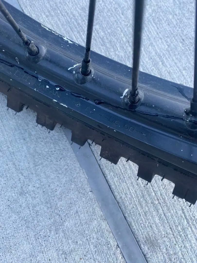 KLX250 前後ホイールセット　タイヤ山あり