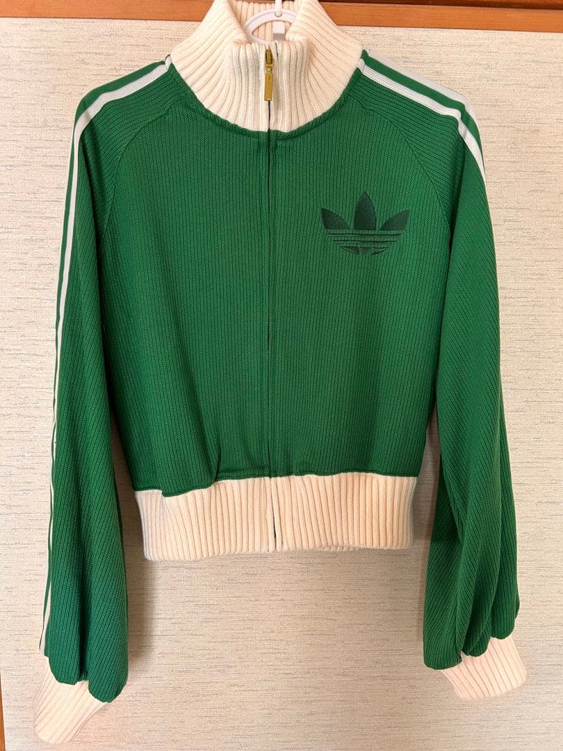 adidas アディダス 常田大希着 ニットブルゾン M グリーン ジャケット