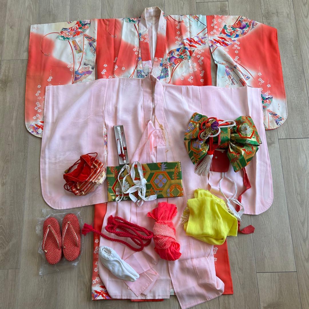 七五三 7歳 女の子 セット 絹