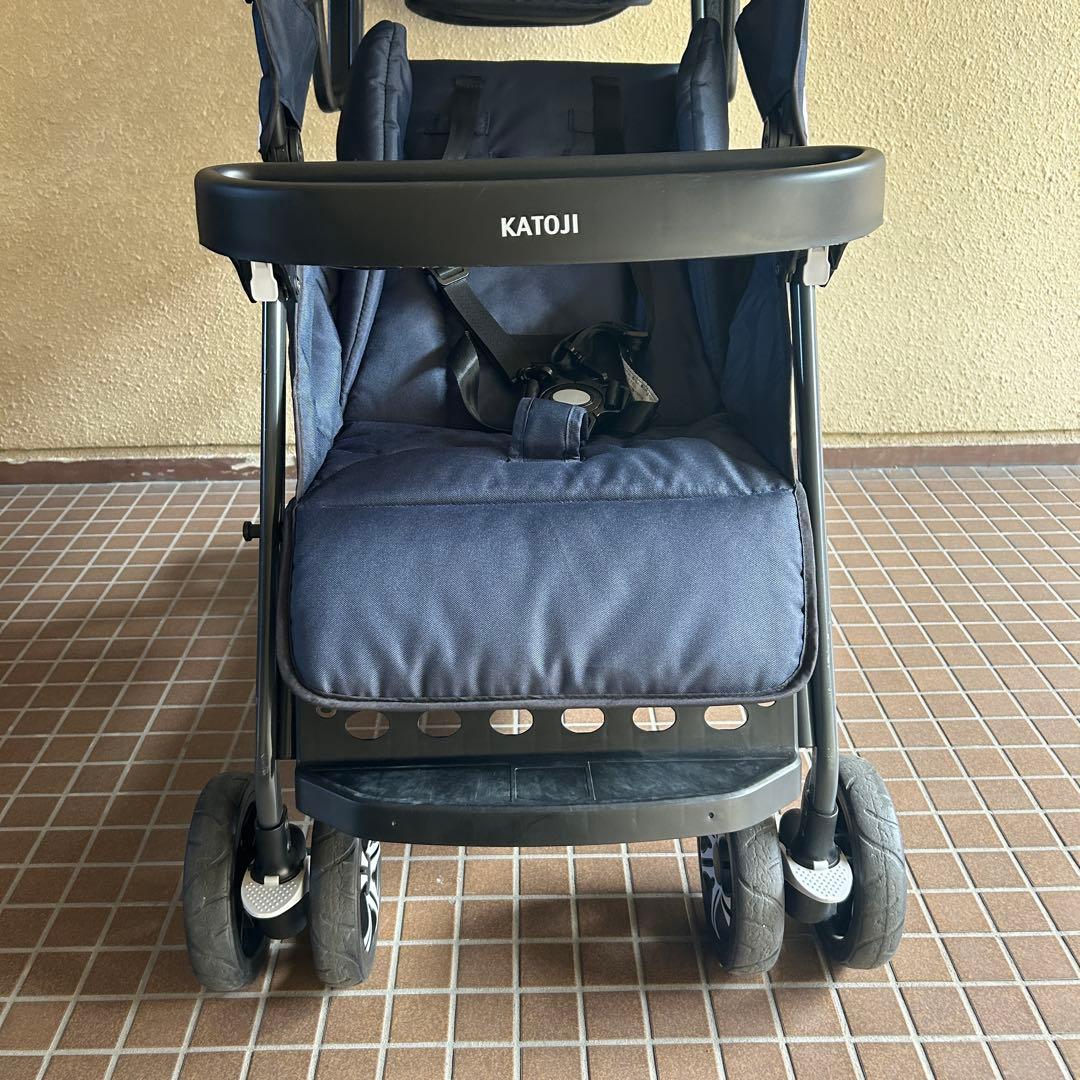 美品✨カトージ KATOJI ベビーカー 二人でゴー 二人乗り 双子 年子