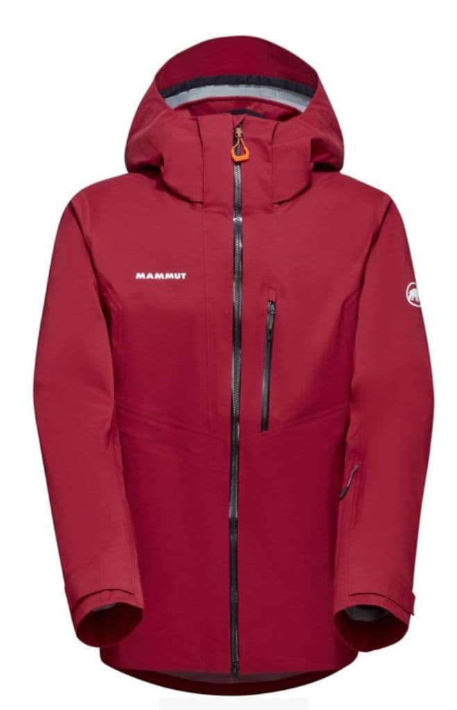 MAMMUT 防水フード付きジャケット レッド