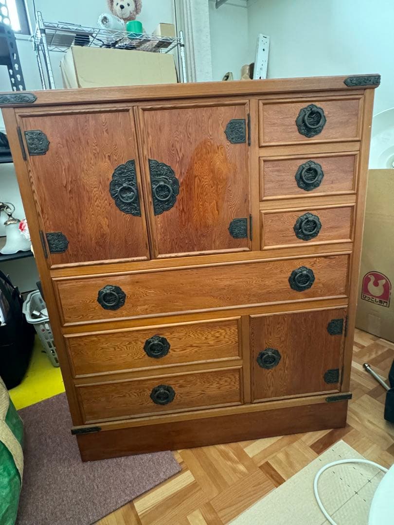 タンス 人気 レトロ 骨董 木製 箪笥 アンティーク 便利 伝統 安い 格安 美