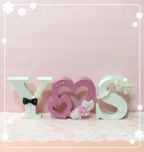 バナナ様確認用♡ウエディングバージョン・イニシャルオブジェ