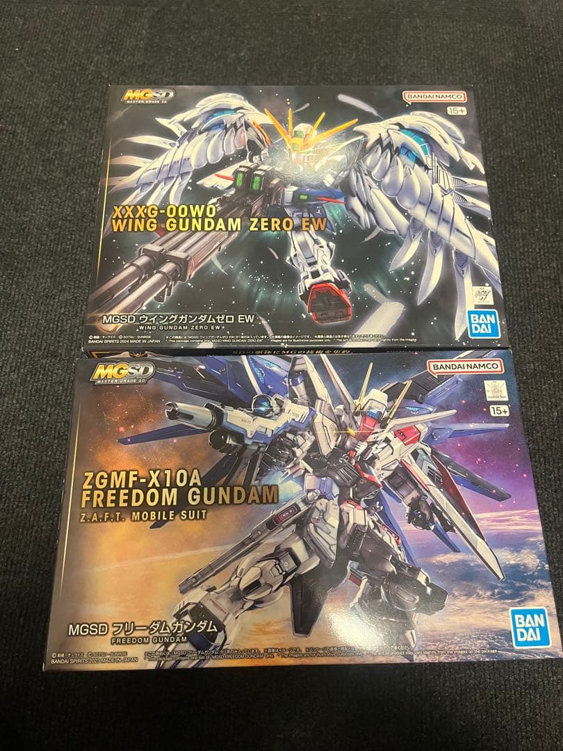【2品セット】MGSD ウイングガンダムゼロ／フリーダムガンダム