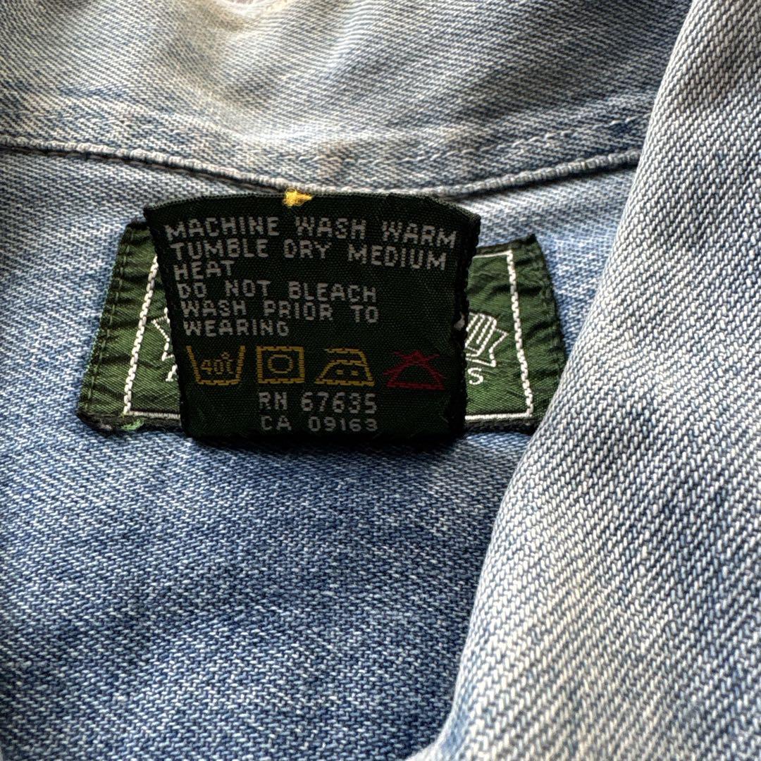 90s polo country デニムカバーオール　ポロカントリーデニムシャツ