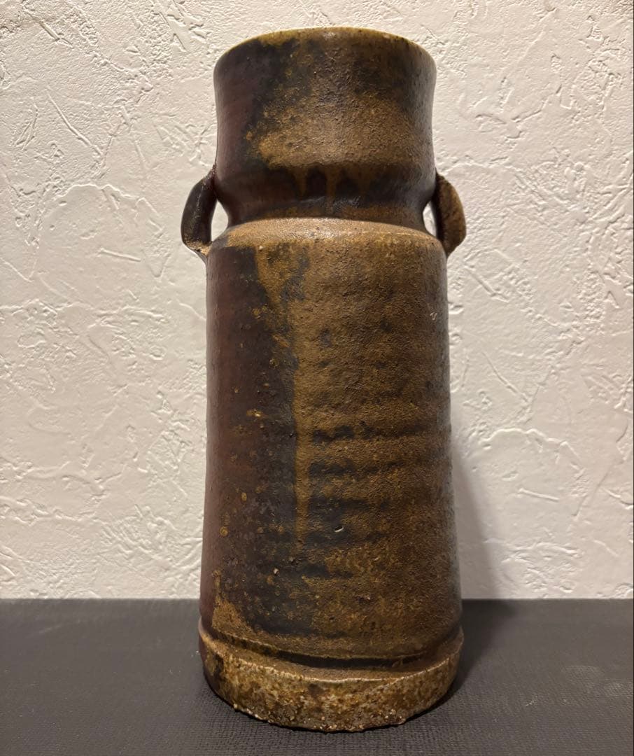 備前焼　花入　備前陶苑