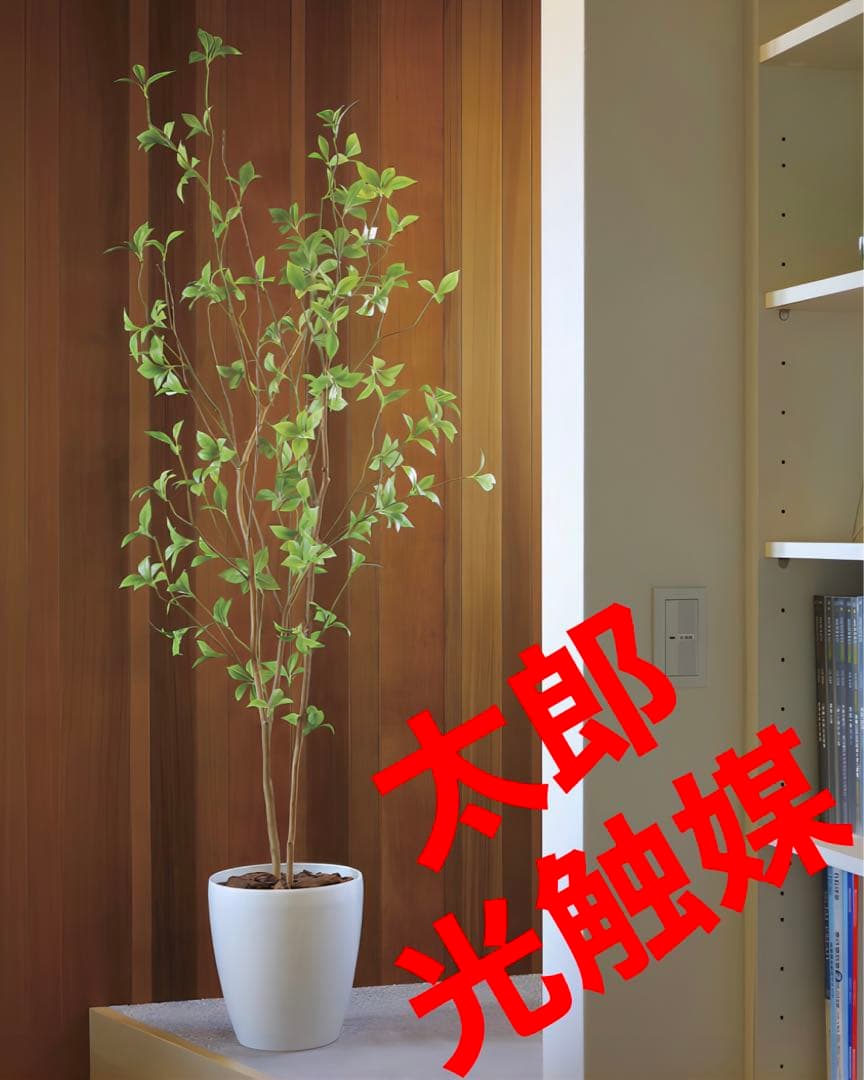光触媒　人工観葉植物　ウォールグリーン　フェイクグリーン　クロモジ1.6