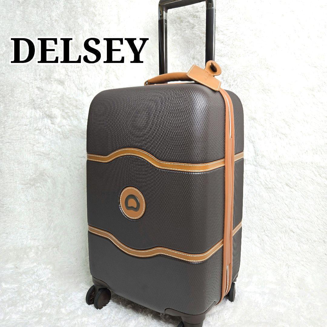 本日限定✨ デルセー スーツケース 機内持ち込み可 ブラウン キャメル