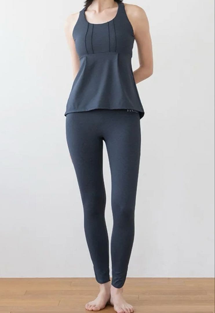 SUKALA デニムクロスタンクトップ デニムスリットレギンス Lサイズ セット