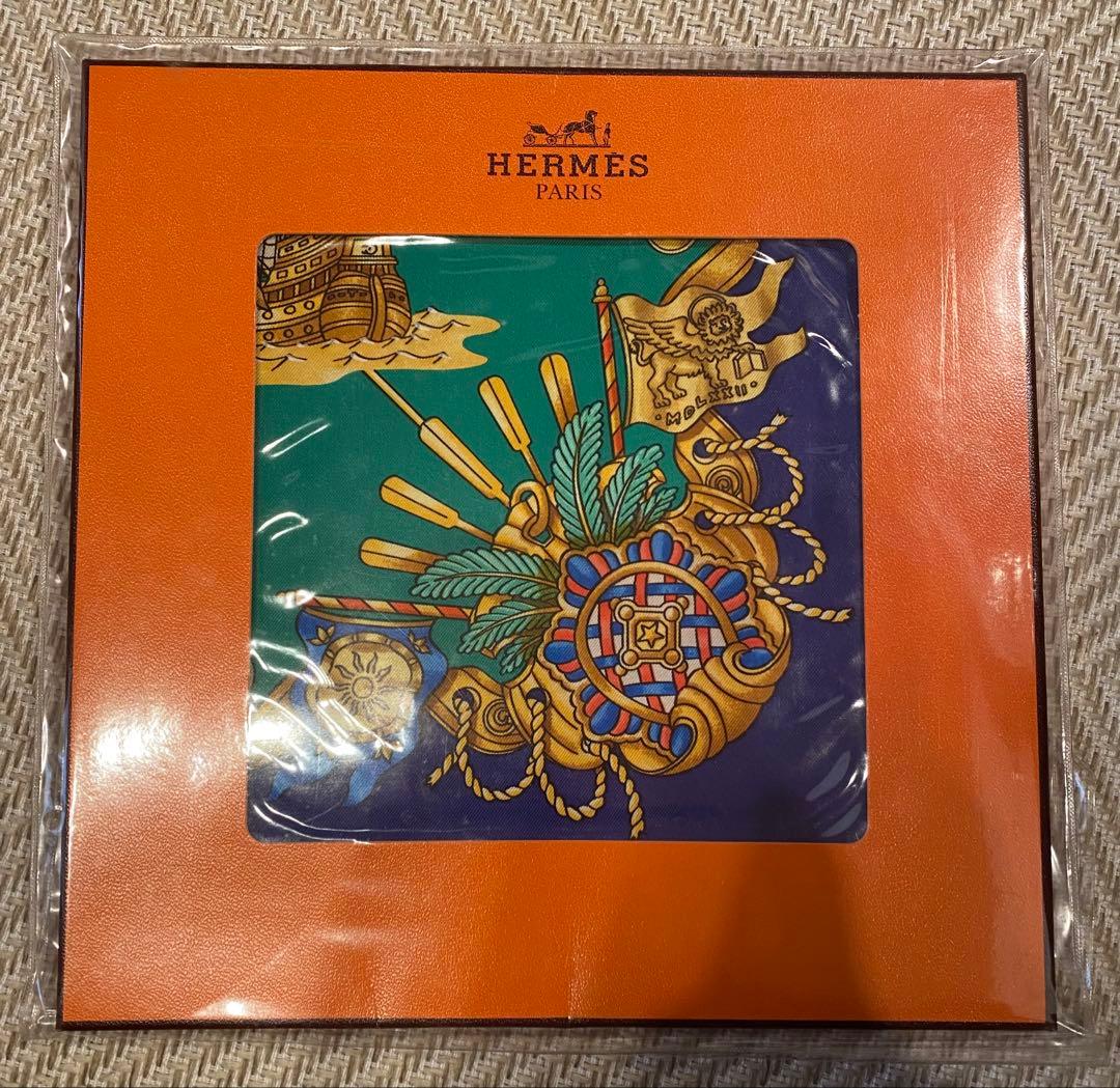 未開封　HERMES 海洋テーマ スカーフ 90cm