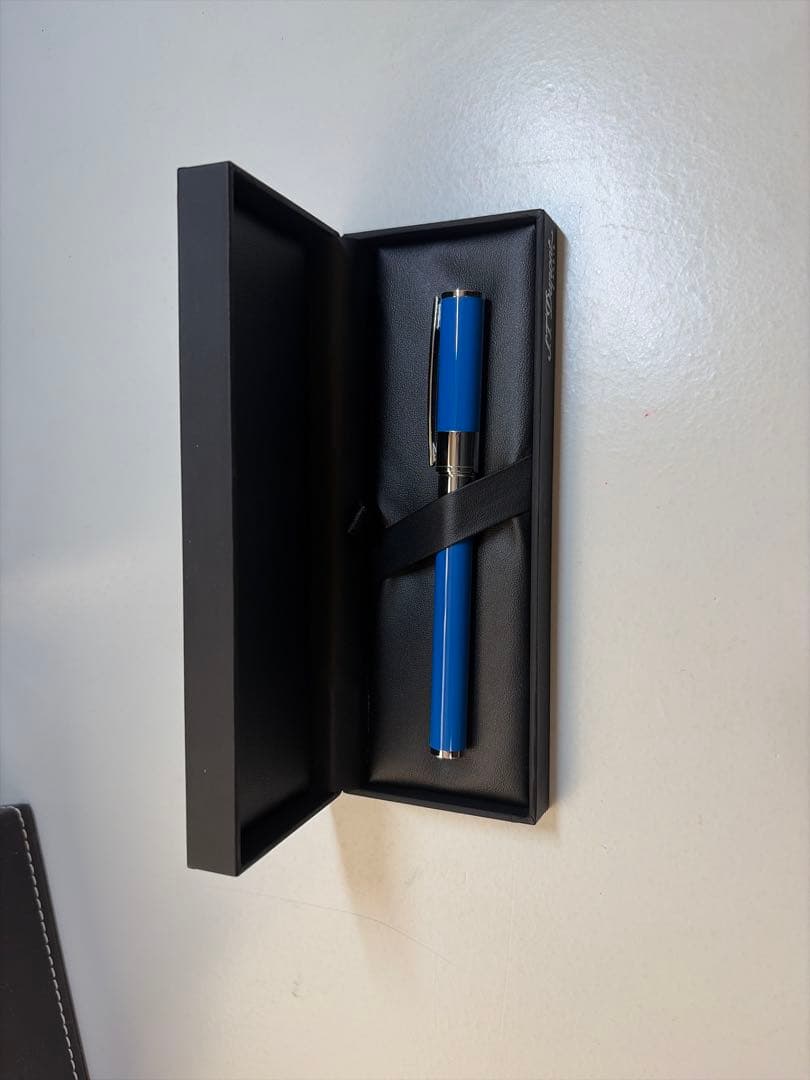 S.T. Dupont 青色 ボールペン 本体 専用ケース付き