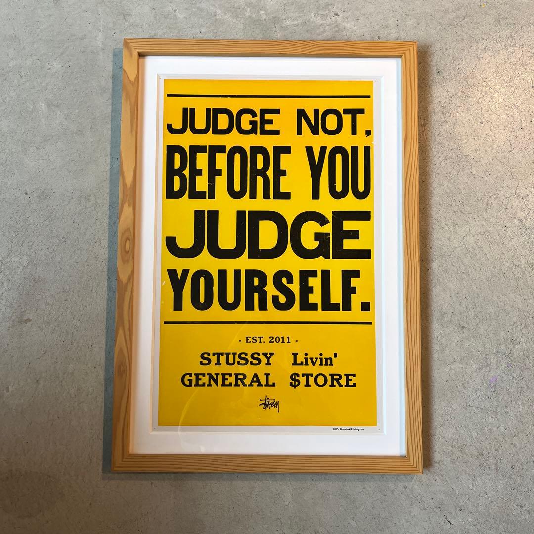STUSSY Livin' GENERAL STORE ポスター　額装