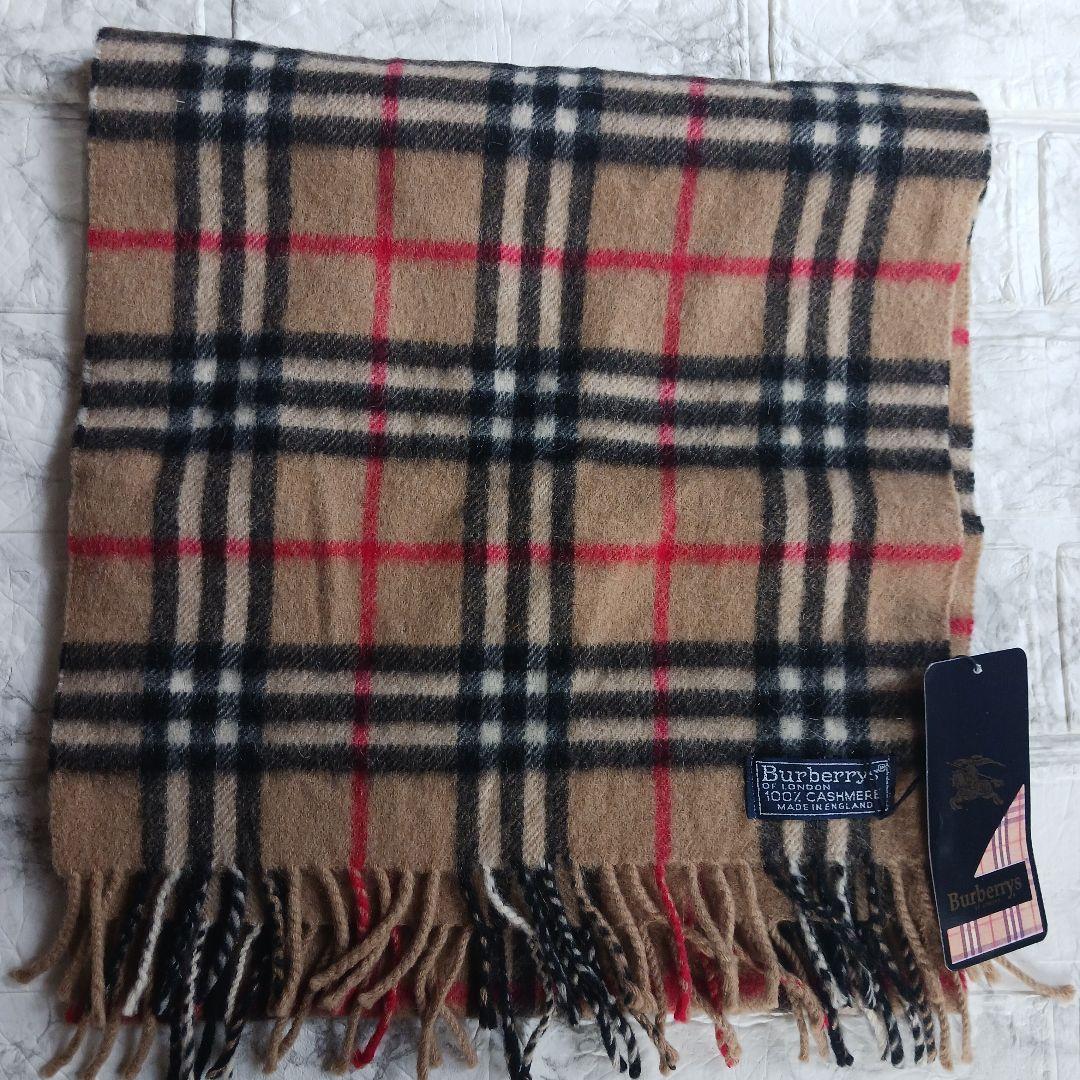 Burberry's カシミヤ マフラー チェック柄