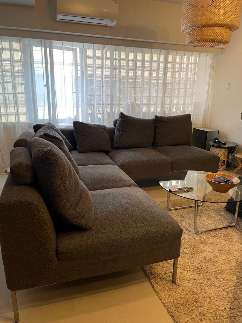 IDC大塚家具取扱 L字ソファ(引き取り限定/目黒区)