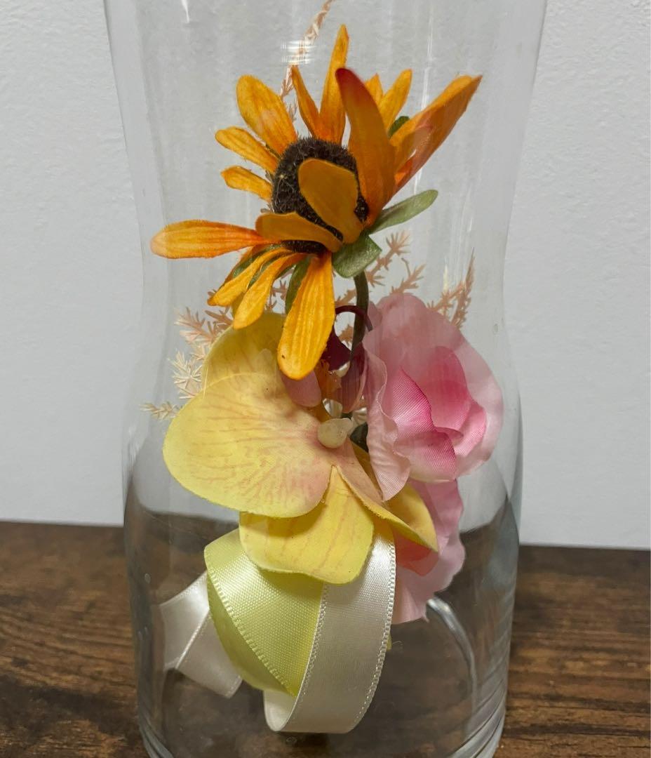 アーティフィシャルフラワー ブーケ　ブートニア付き