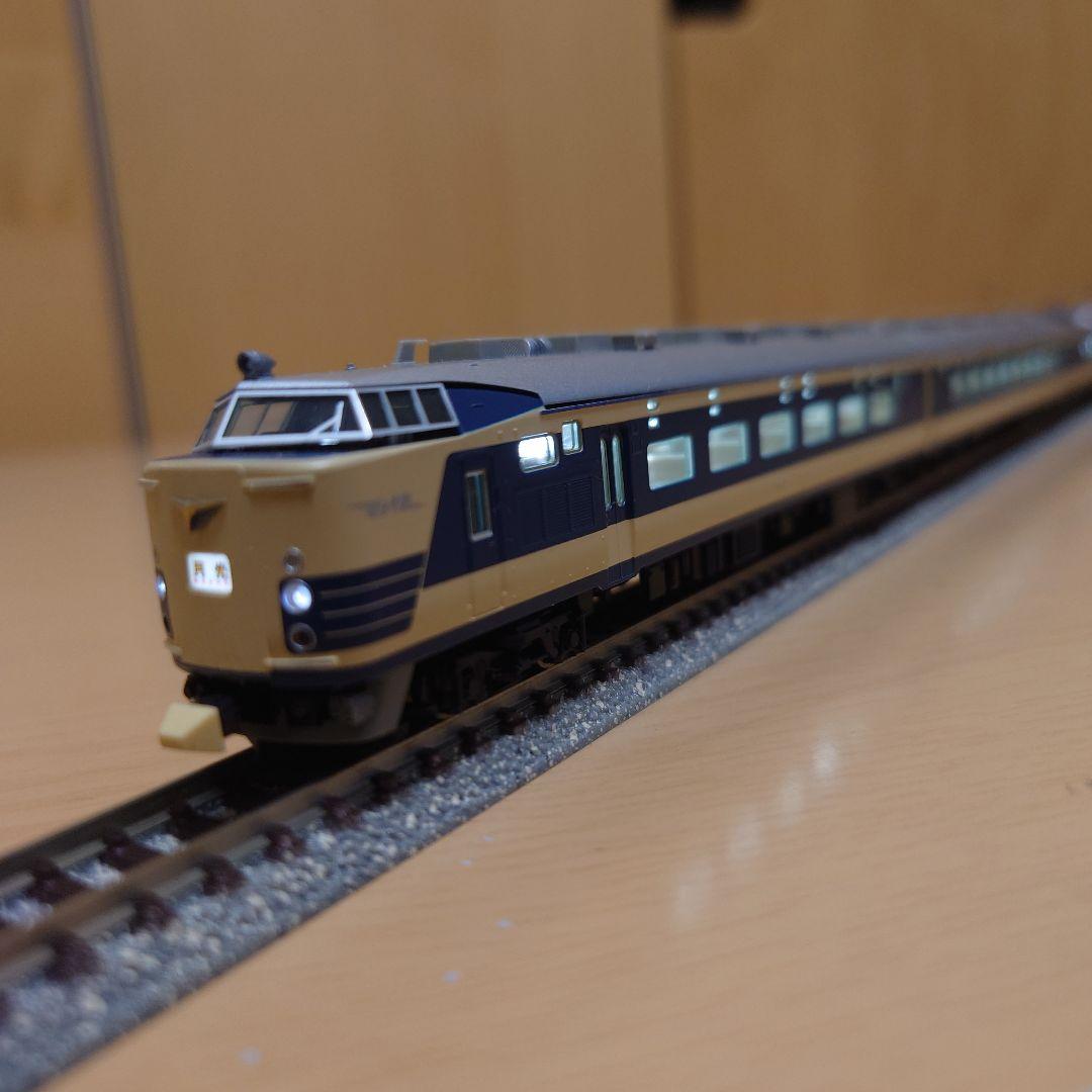 【美品,希少】TOMIX 国鉄581系特急電車 月光号フル編成 ライトユニット付