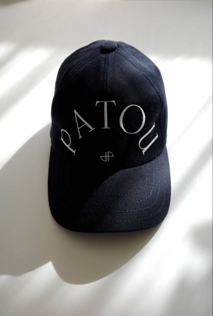 【CHIl】PATOU ネイビーキャップ ロゴ入り