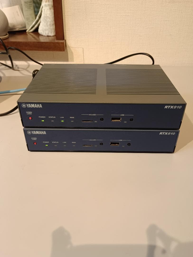【2台セット】YAMAHA RTX810 拠点間VPN検証用 初期化済