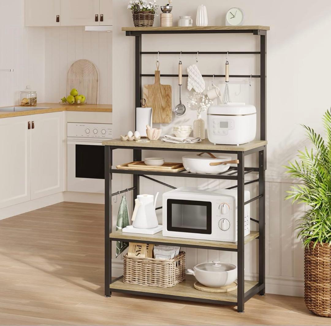 キッチンラック 3段 棚付き