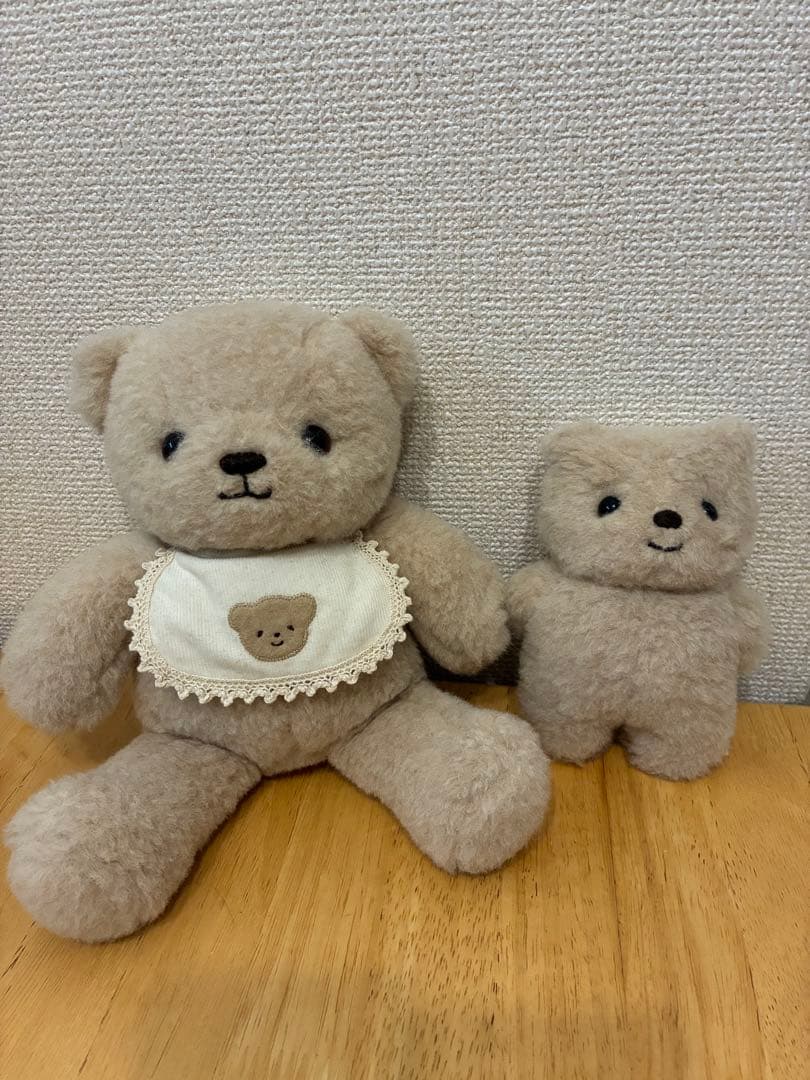 【くまっぷちゃんと手作りくまちゃん】2体セット