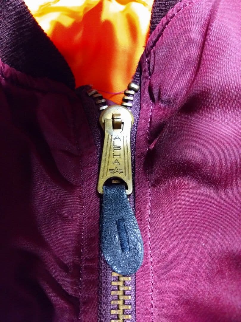 希少カラー★ 90s USA製 ALPHA MA-1 ボルドー L