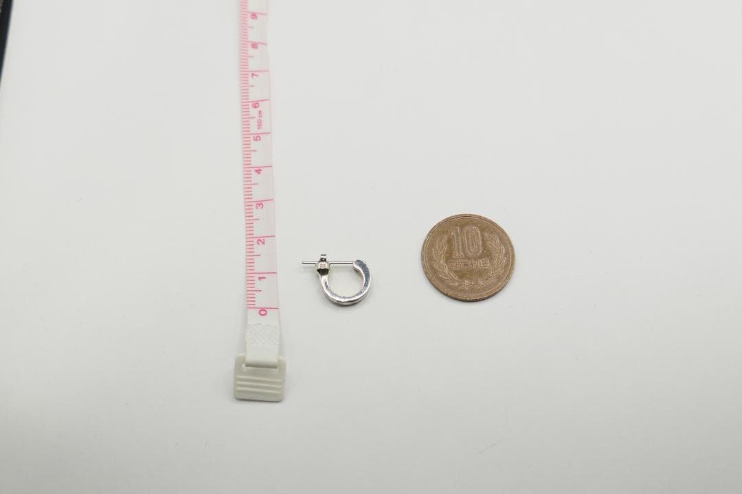 新品　未使用　ライオンハート　タタキ仕上げ　フープ　ピアス　内側ゴールド