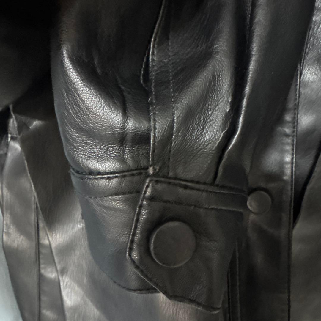 IRENE FUR HOODED LEATHER JACKETアイレネ